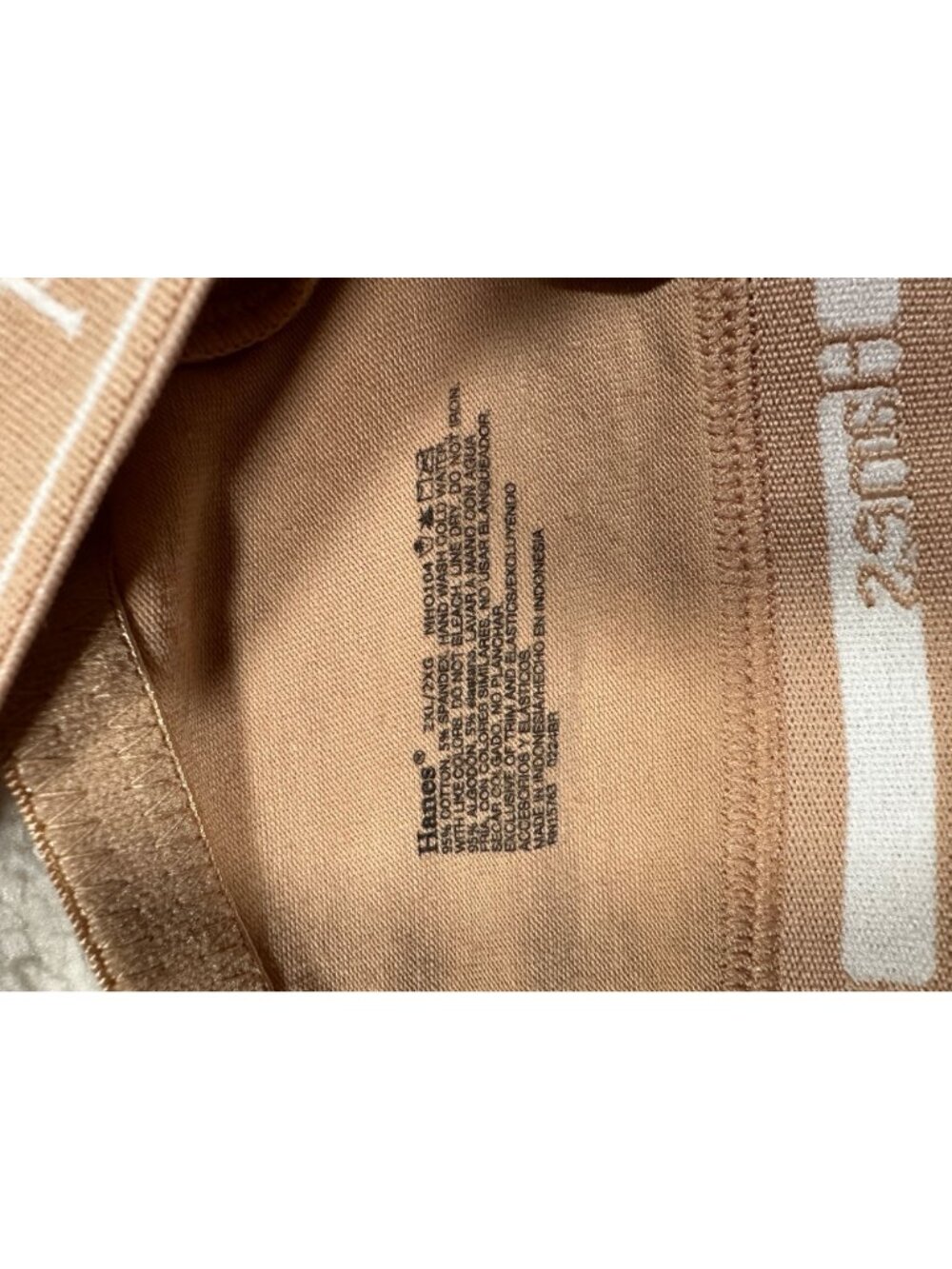 Hanes Originals Womens 2XL Cotton Stretch Contour Wirefree Bra Adjustable Straps - Picture 6 of 10